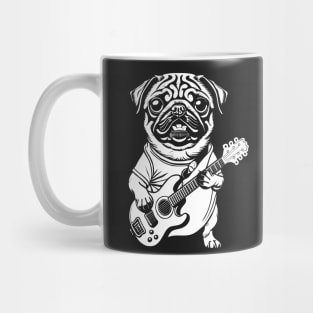 Rockstar Pug darkcolor Mug